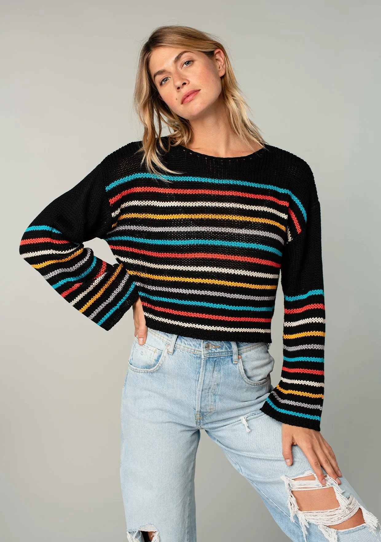 Sera Striped Knit Pullover