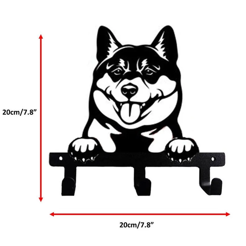 Shiba Inu Akita Inu Samoyed Wall Hook