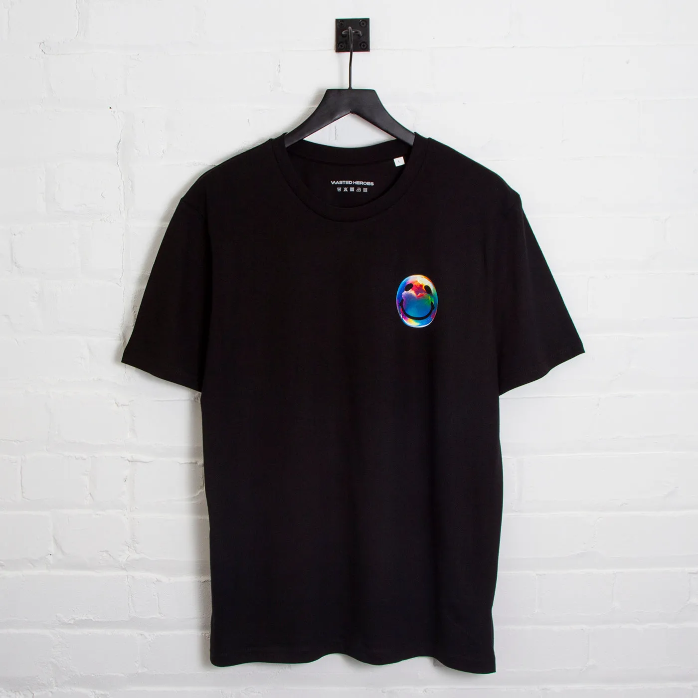 Side Smiley Pressure - Tshirt - Black