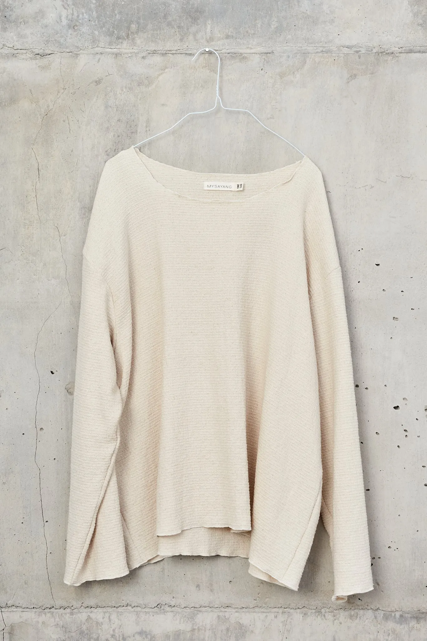 SINGA  [ lion ] - CUT SWEATER WOVEN COTTON