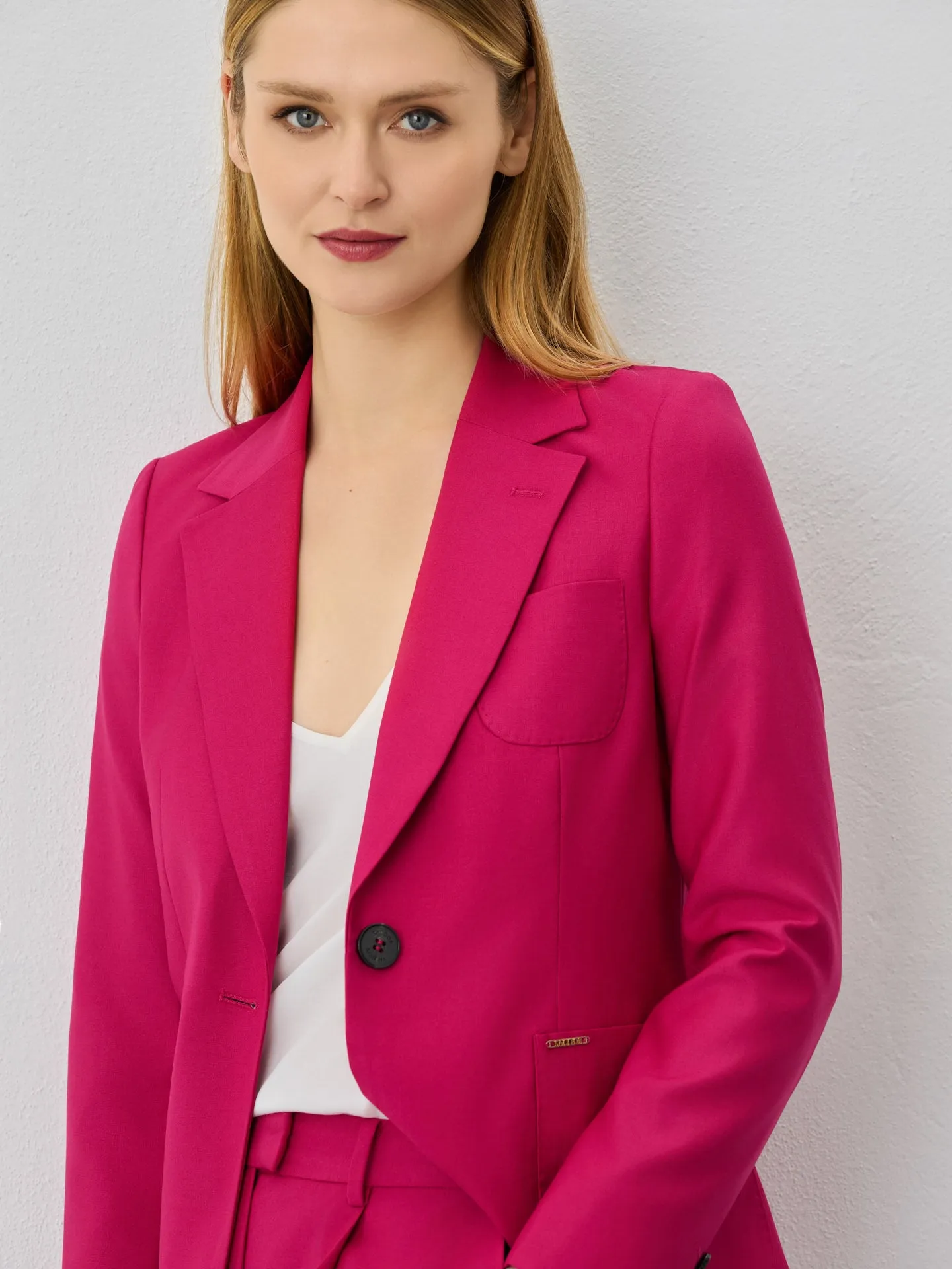 Single-Breasted Suit Blazer In Rayon Blend