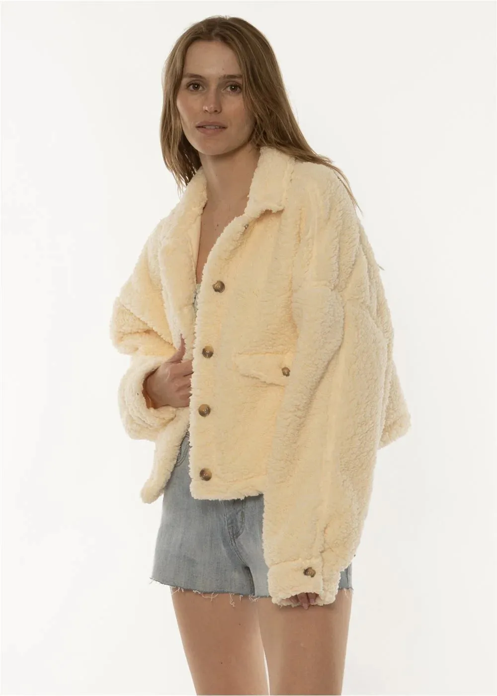 Sisstr Womens Bungalow Sherpa Jacket