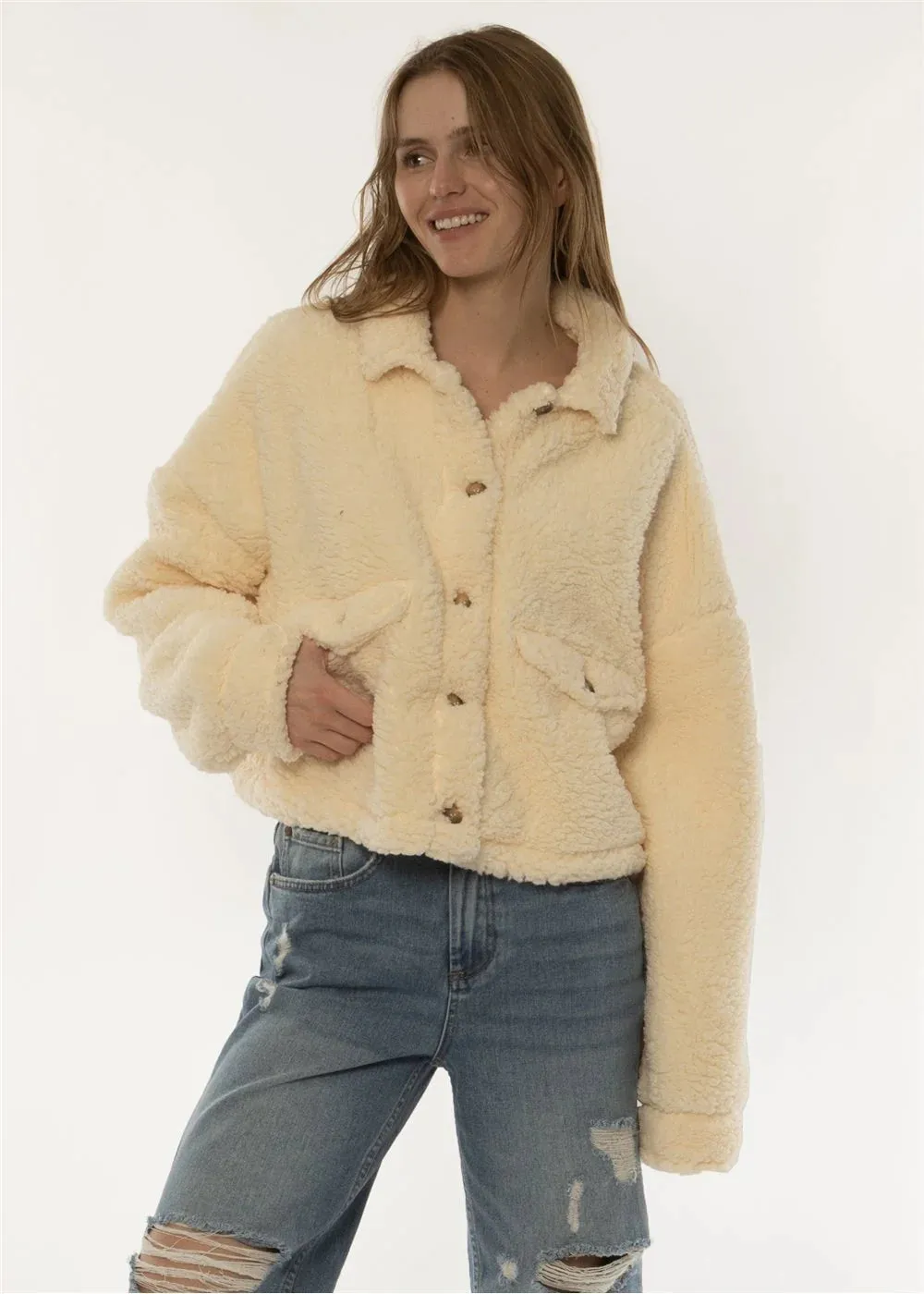 Sisstr Womens Bungalow Sherpa Jacket