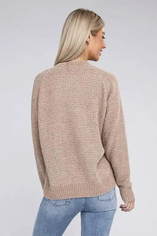 Soft Knit Zip Up Sweater