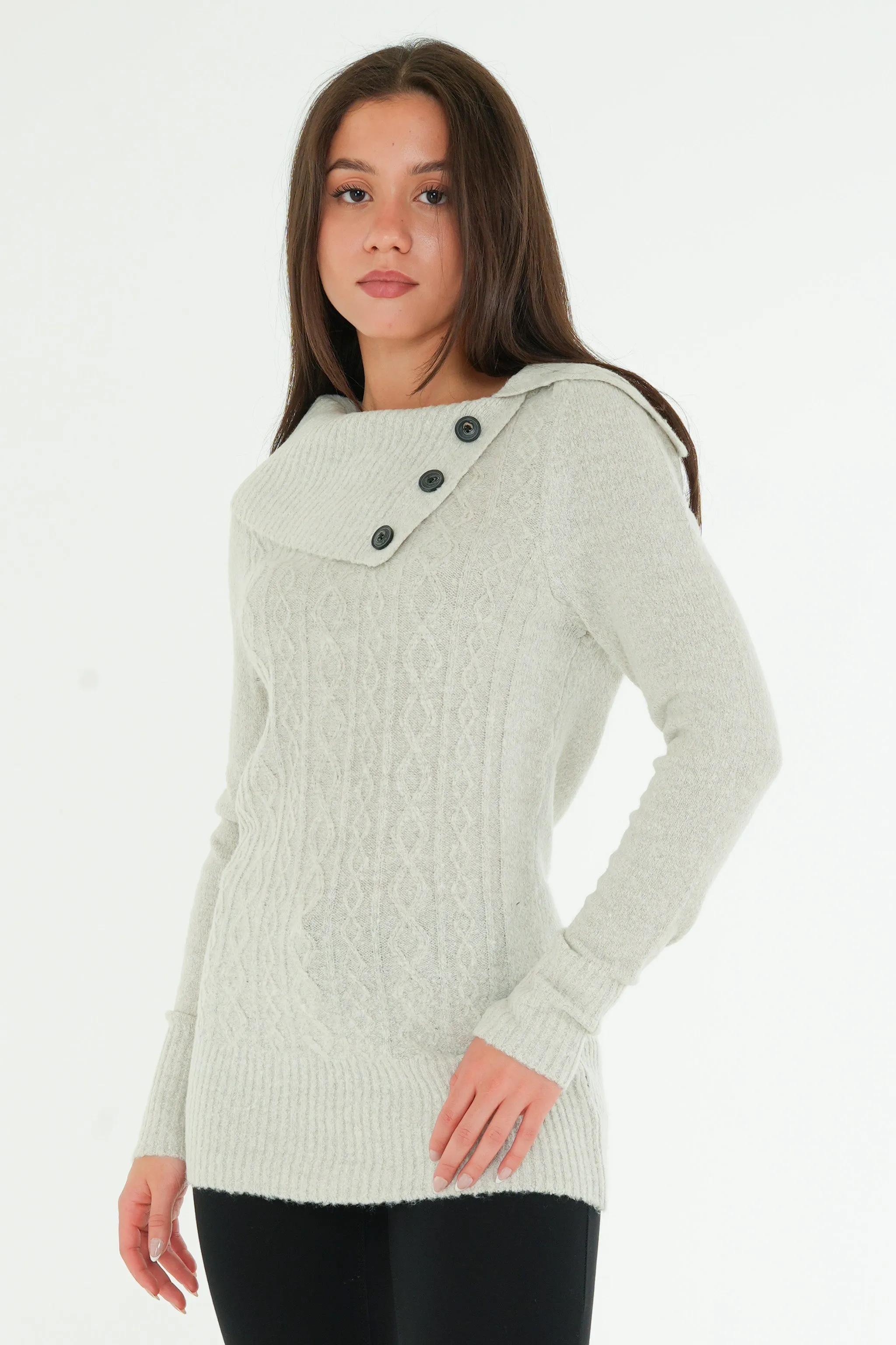 Split Neck Sweater