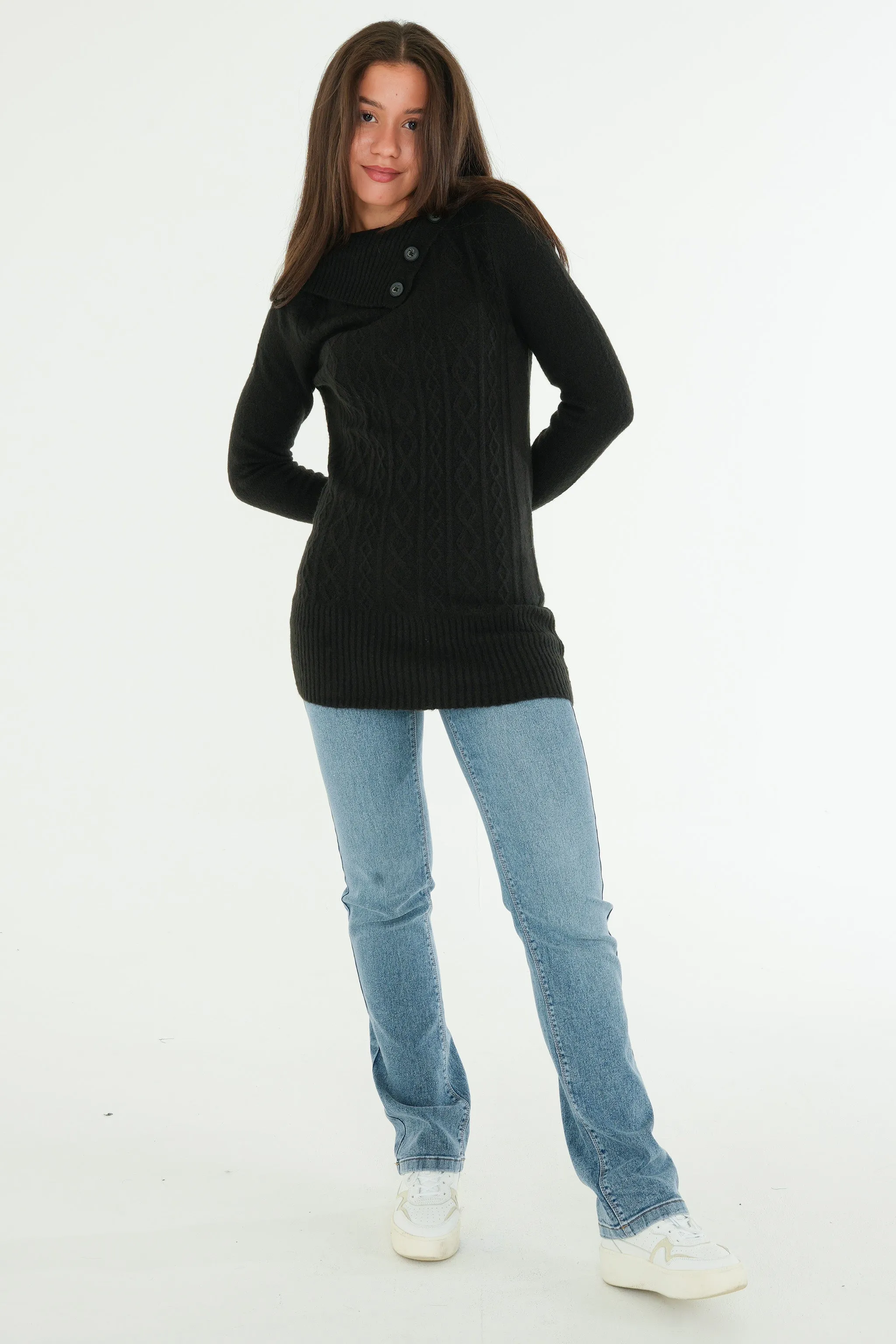 Split Neck Sweater