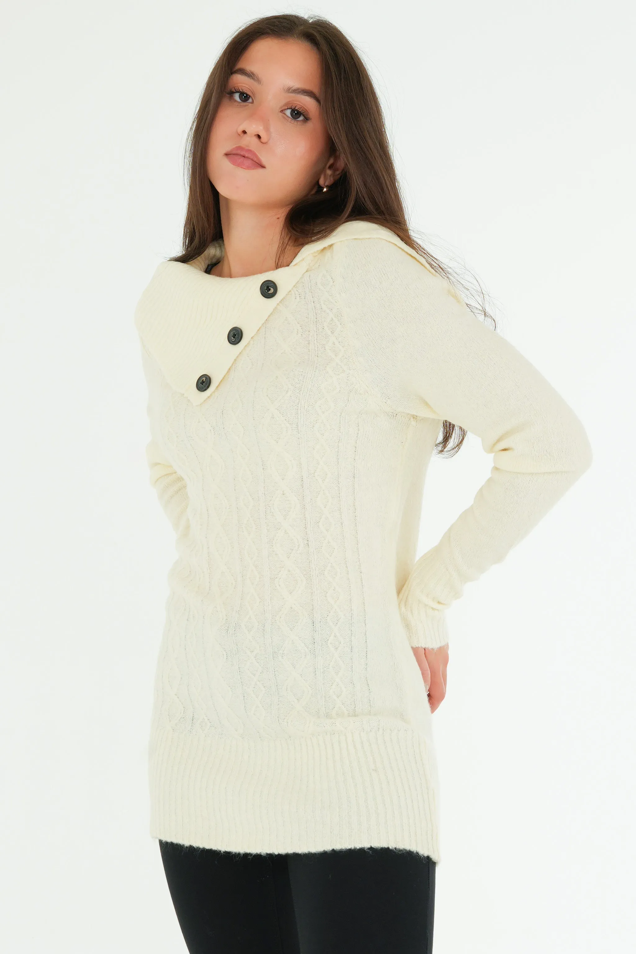 Split Neck Sweater