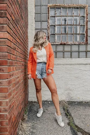 Sunkissed Tangerine Blazer