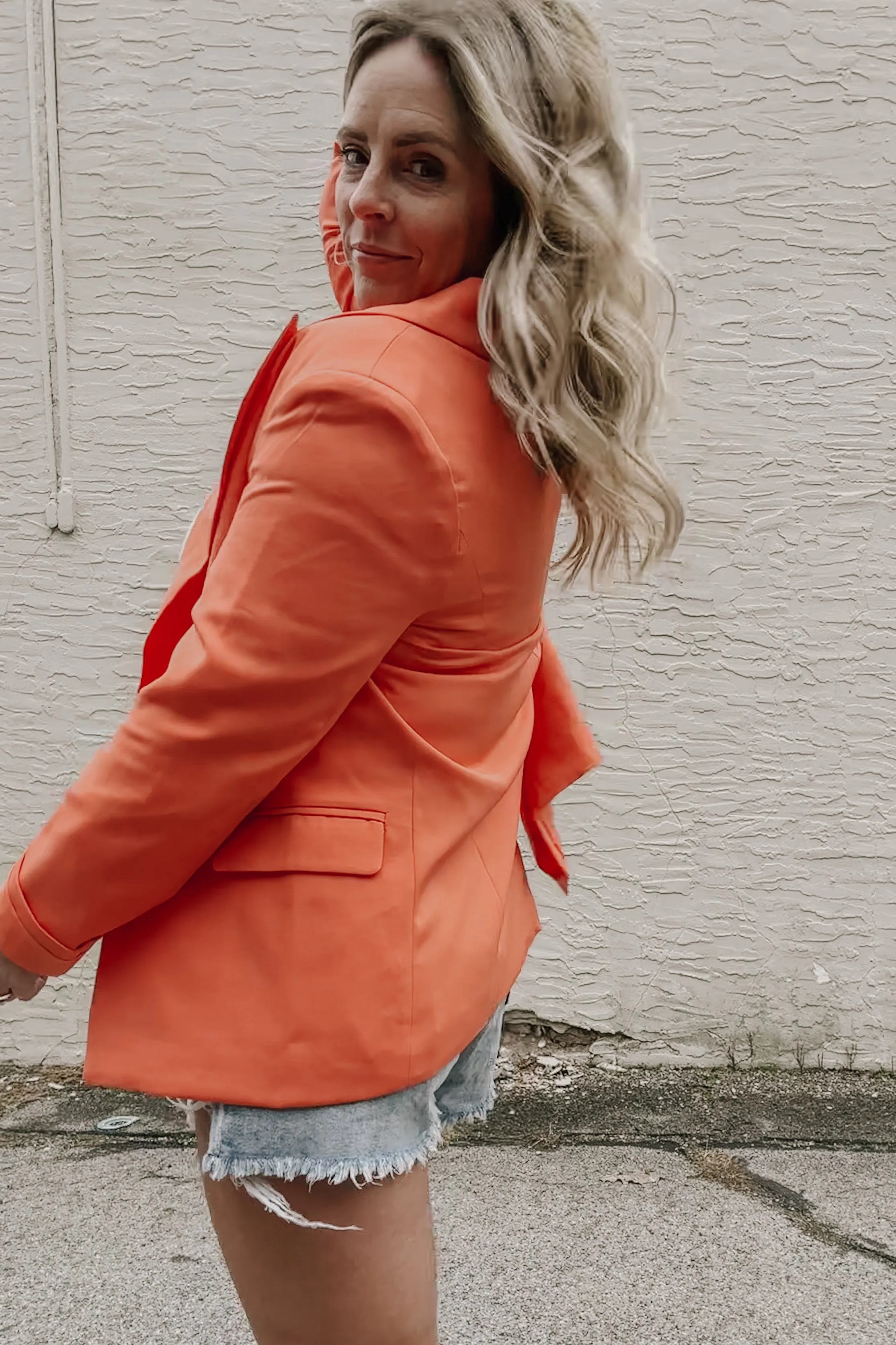 Sunkissed Tangerine Blazer