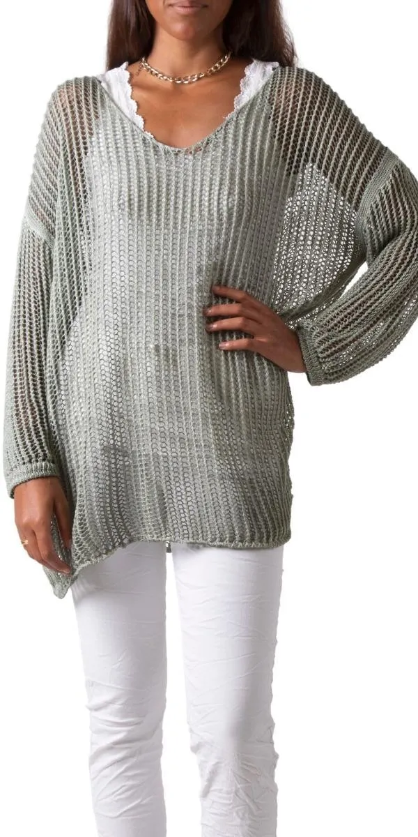 Taranto Knit Mesh Sweater