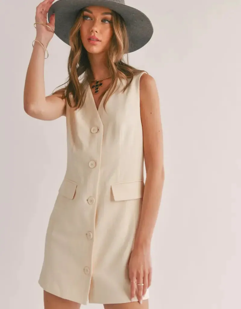 The Serene Cutout Blazer Dress