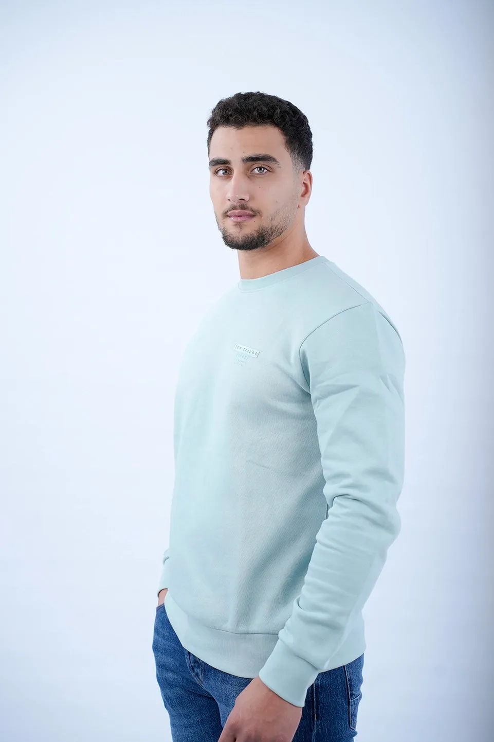 Tom Tailor Blue Sweater With Fleece Inside