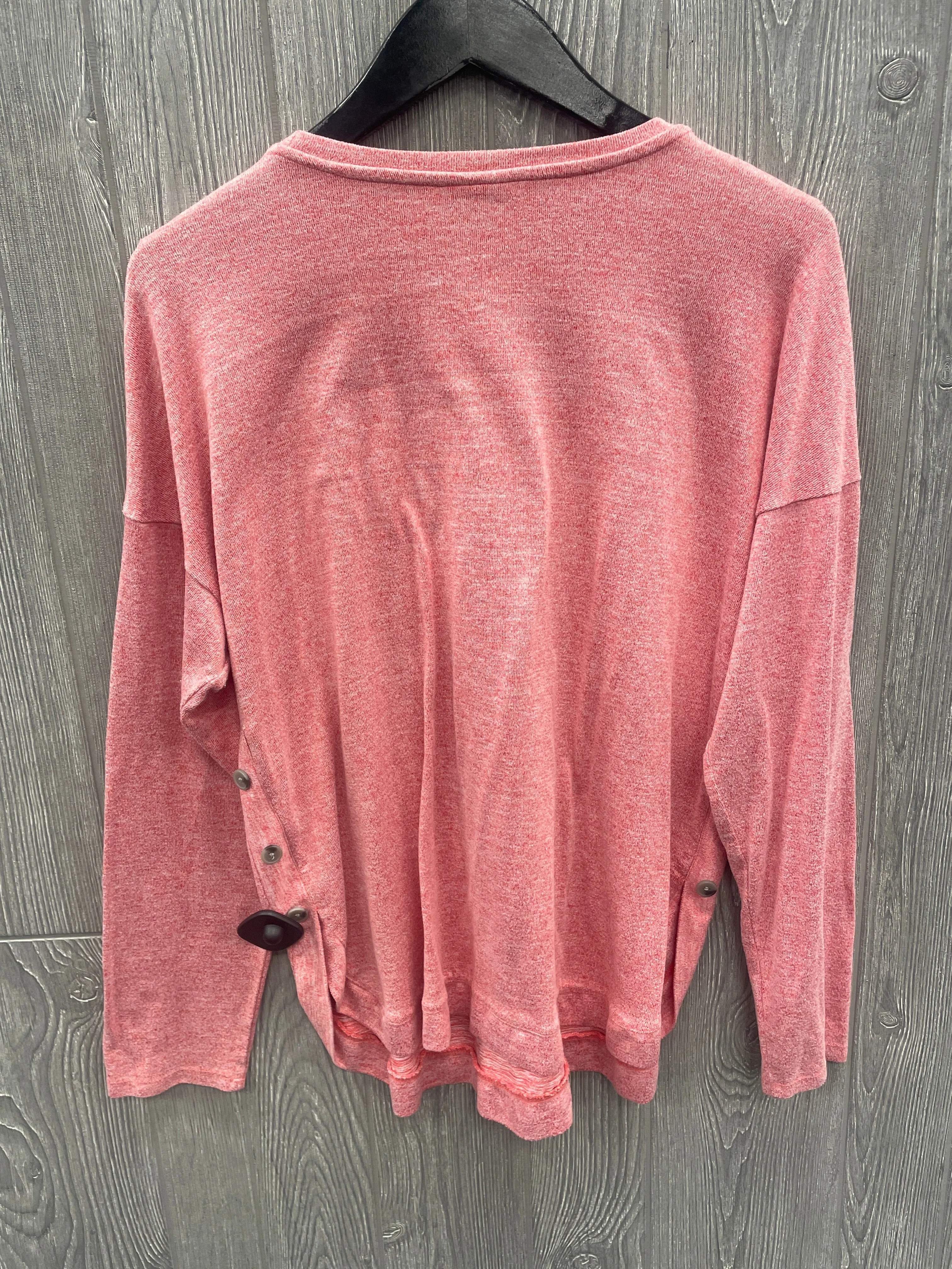 Top Long Sleeve By St Johns Bay In Red, Size: Xl