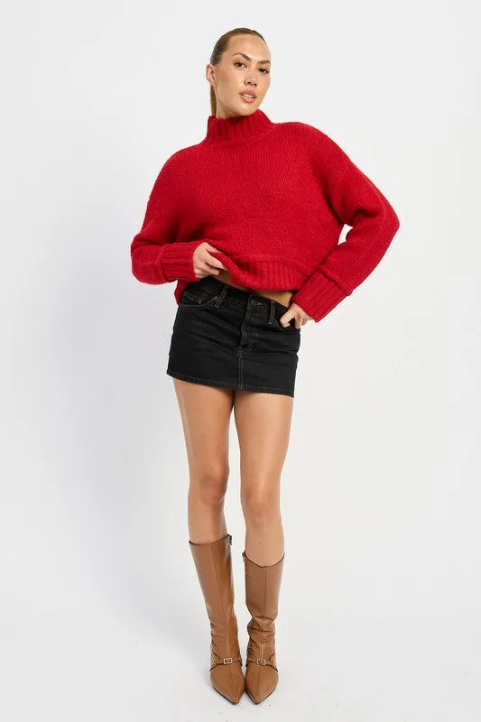 TURTLE NECK BODY SWEATER