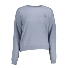 U.S. POLO ASSN. Light Blue Polyamide Women Sweater