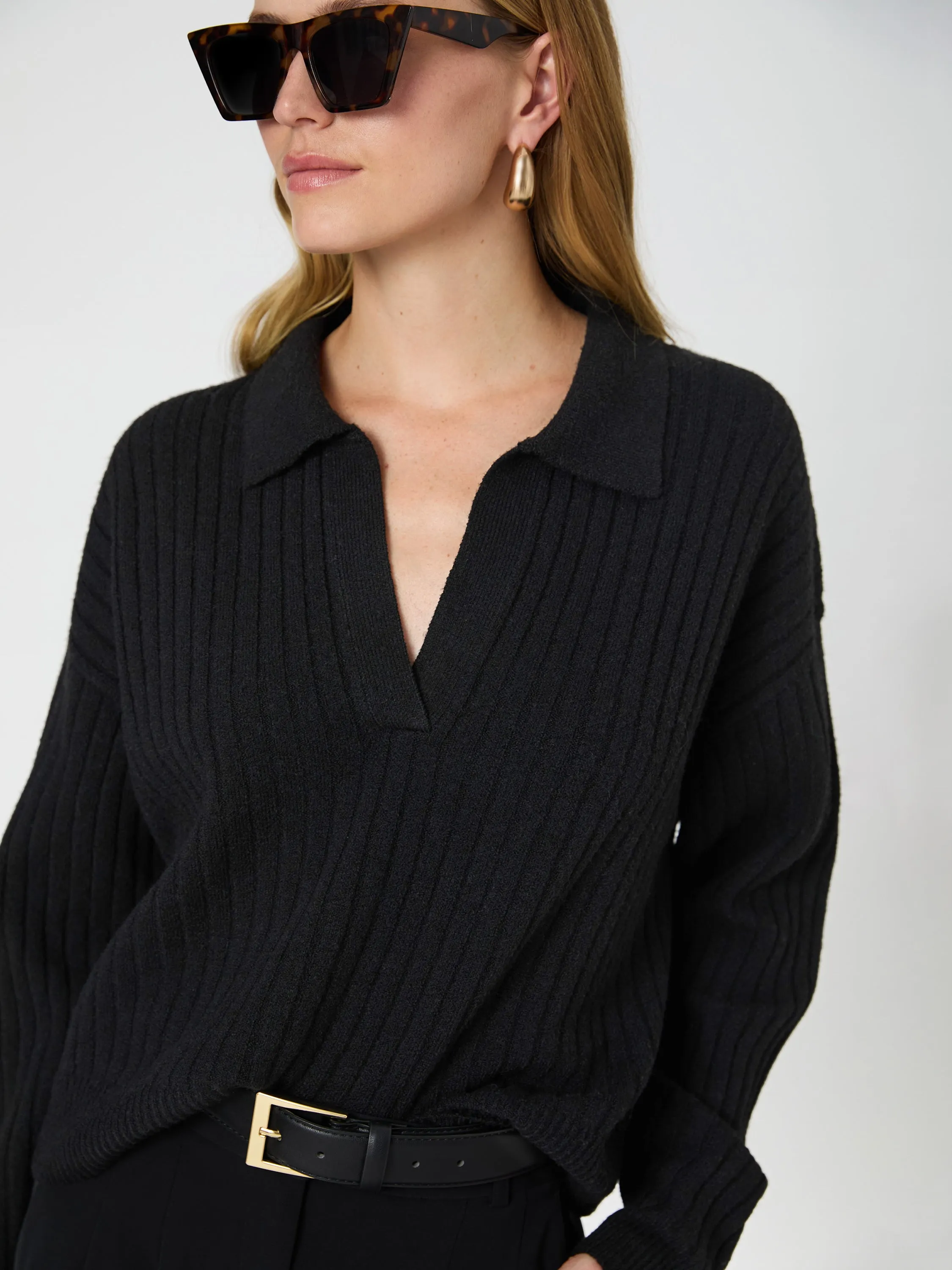 Vhari Collar Long Sleeve Sweater