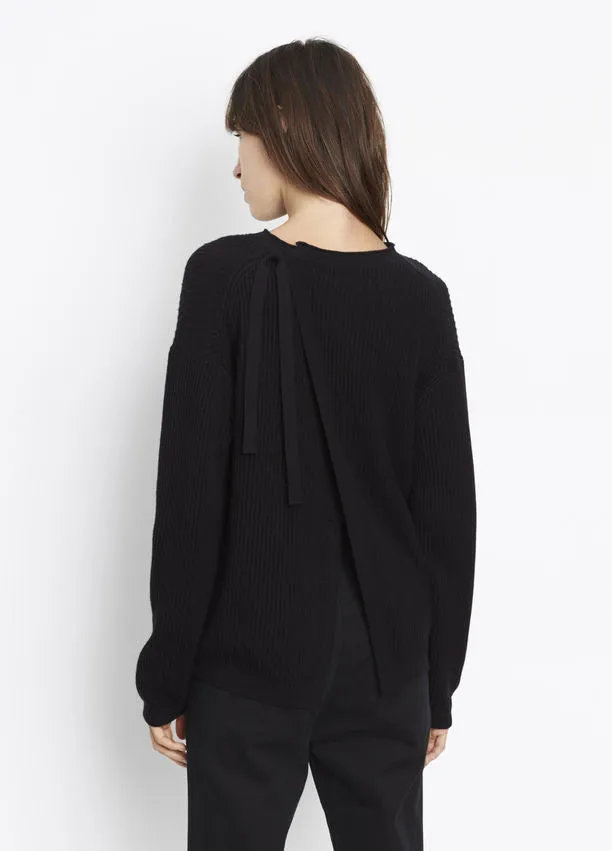 Vince Long sleeve Slit Back Top