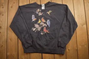 Vintage 1990s Flock Of Birds Crewneck