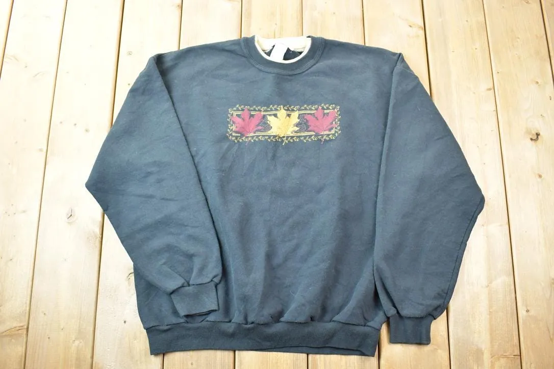 Vintage 1990s Pleasant Shade Leaf Crewneck