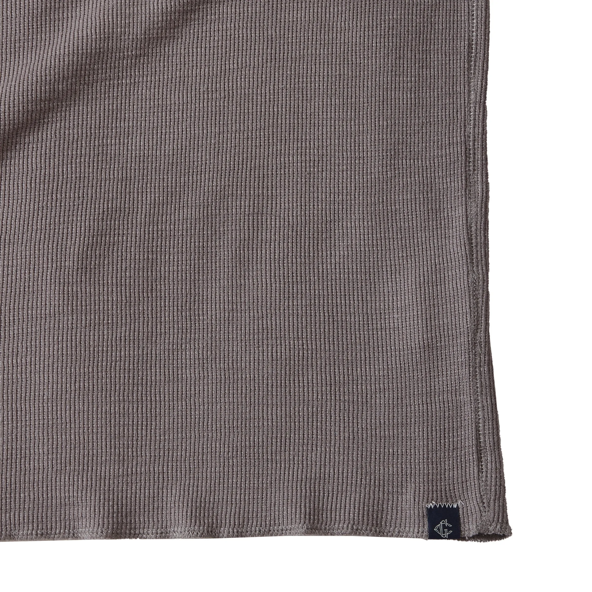 Waffle Cotton Crew - Charcoal Gray