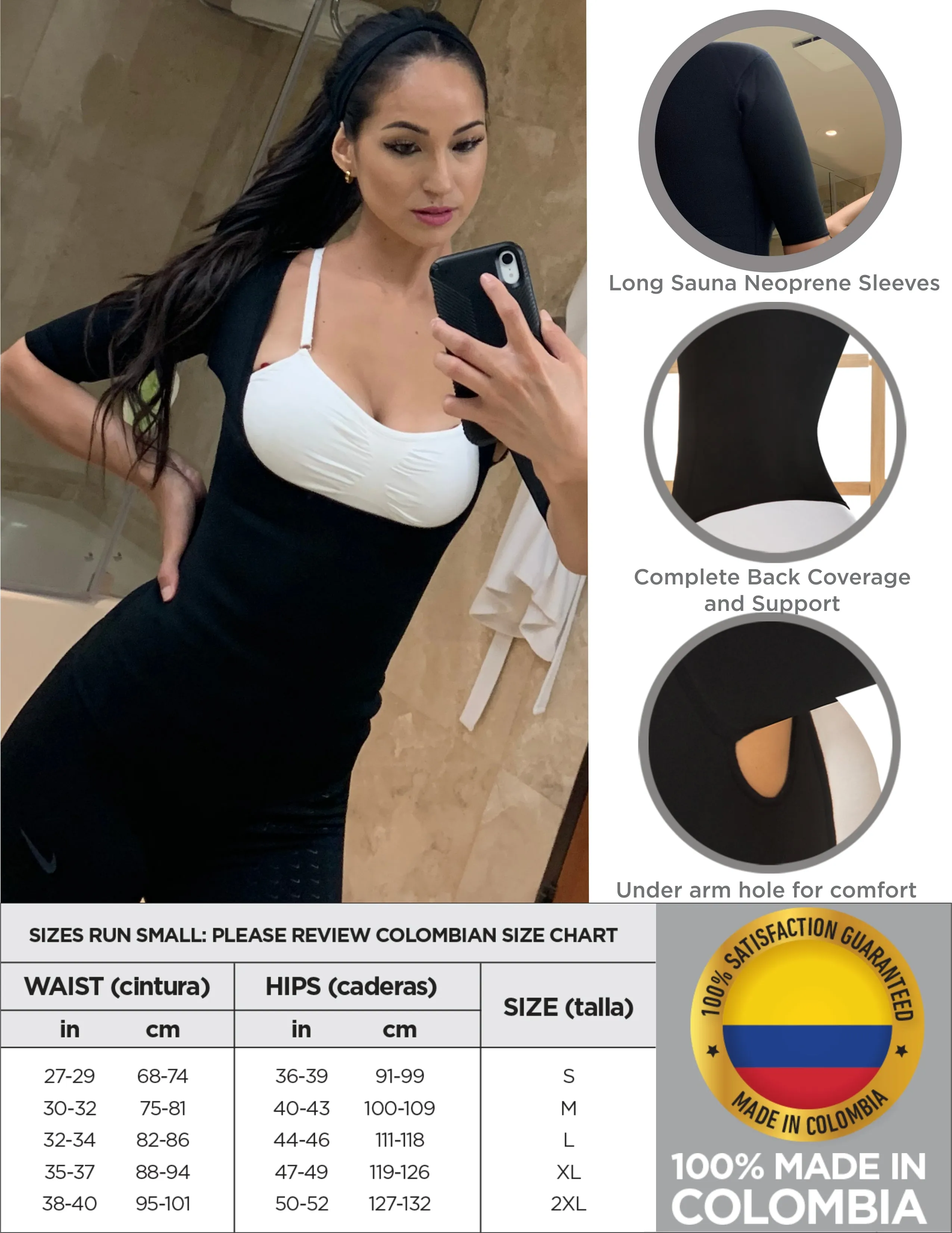 Waist Trainer Vest Corset Neoprene Long Sleeve Daitona