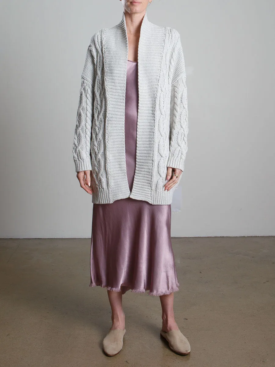 Waylen Cotton Cardigan - Stone