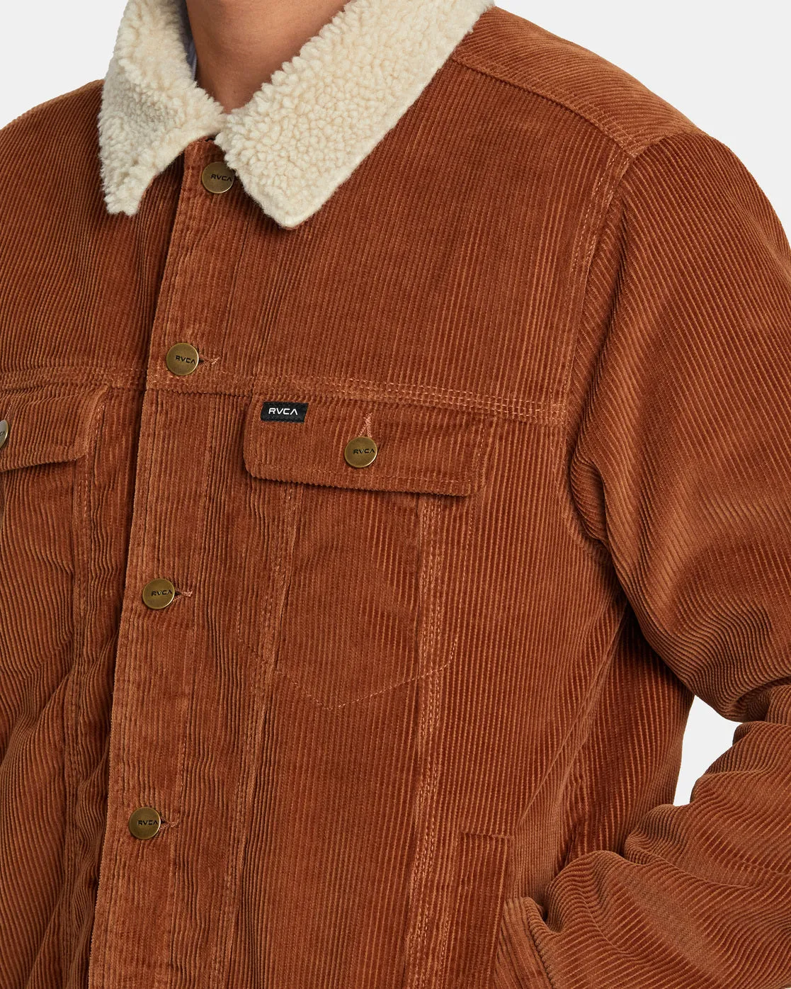 Waylon Corduroy Trucker Jacket - Rawhide