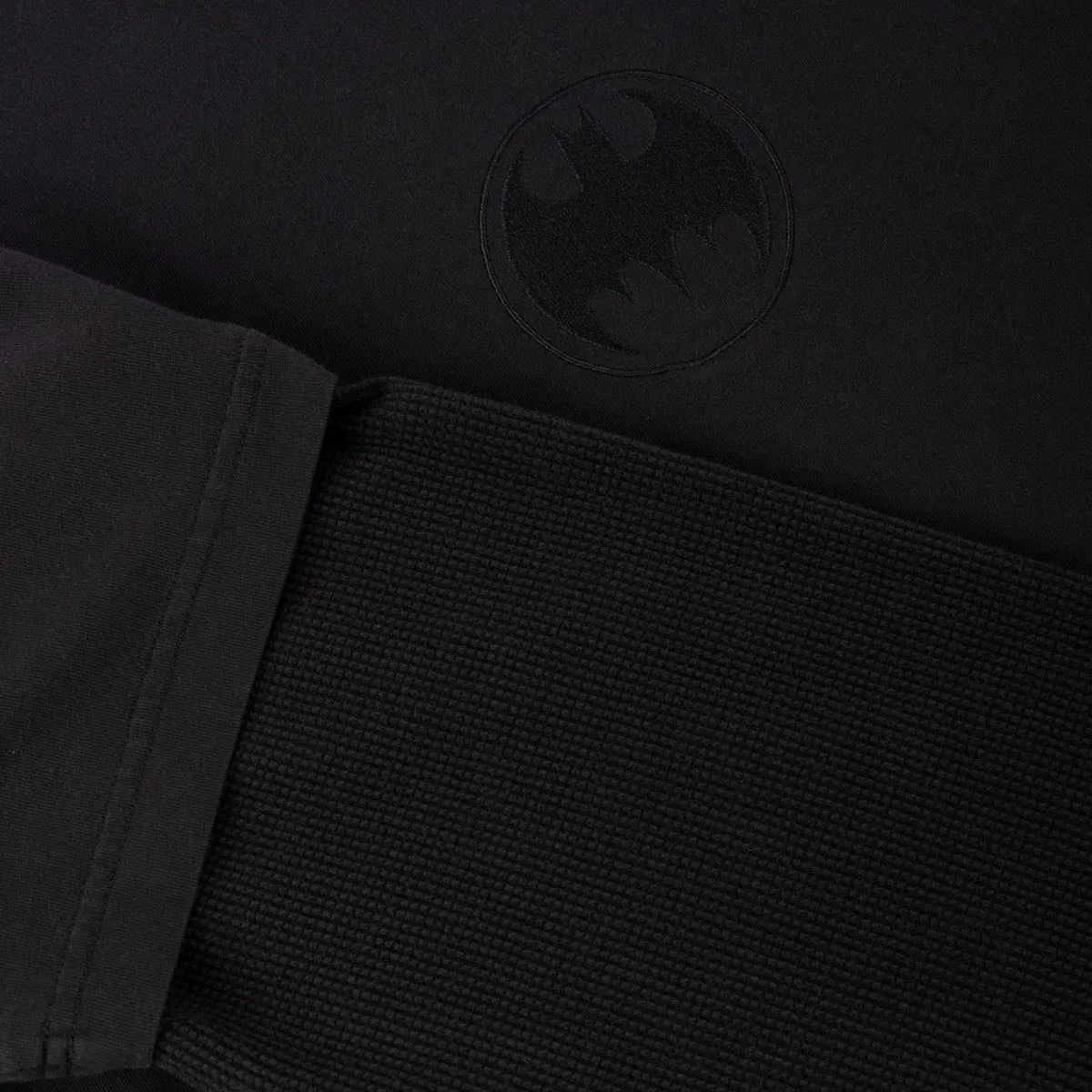 Welcome x Batman Bat Signal Layered Knit T-Shirt - Washed Black