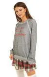 WILDFOX - Be My Galentine Sommers Sweater in Heather Grey