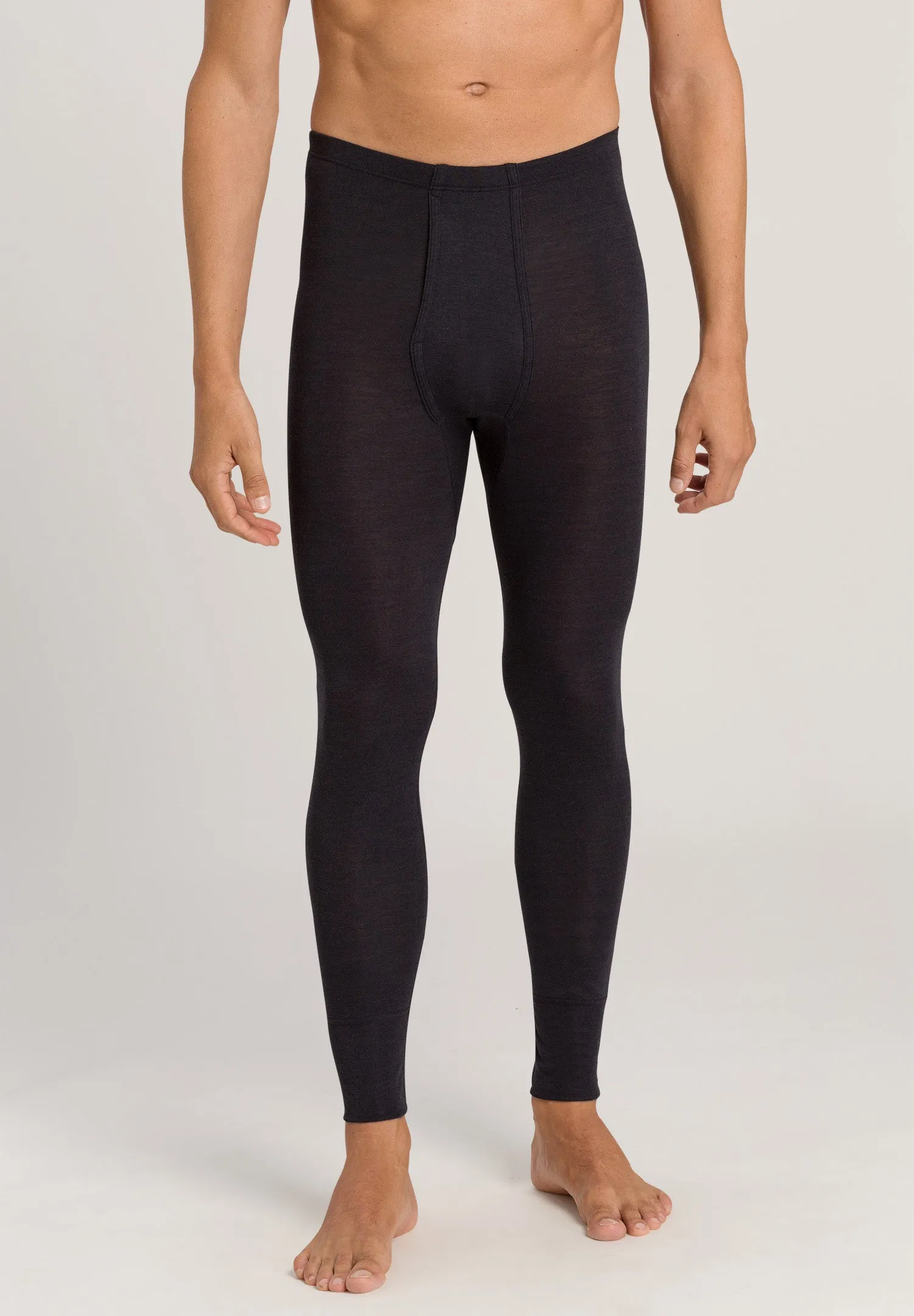 Woolen Silk M Wool and Silk Leggings | Anthrazit 73412-176