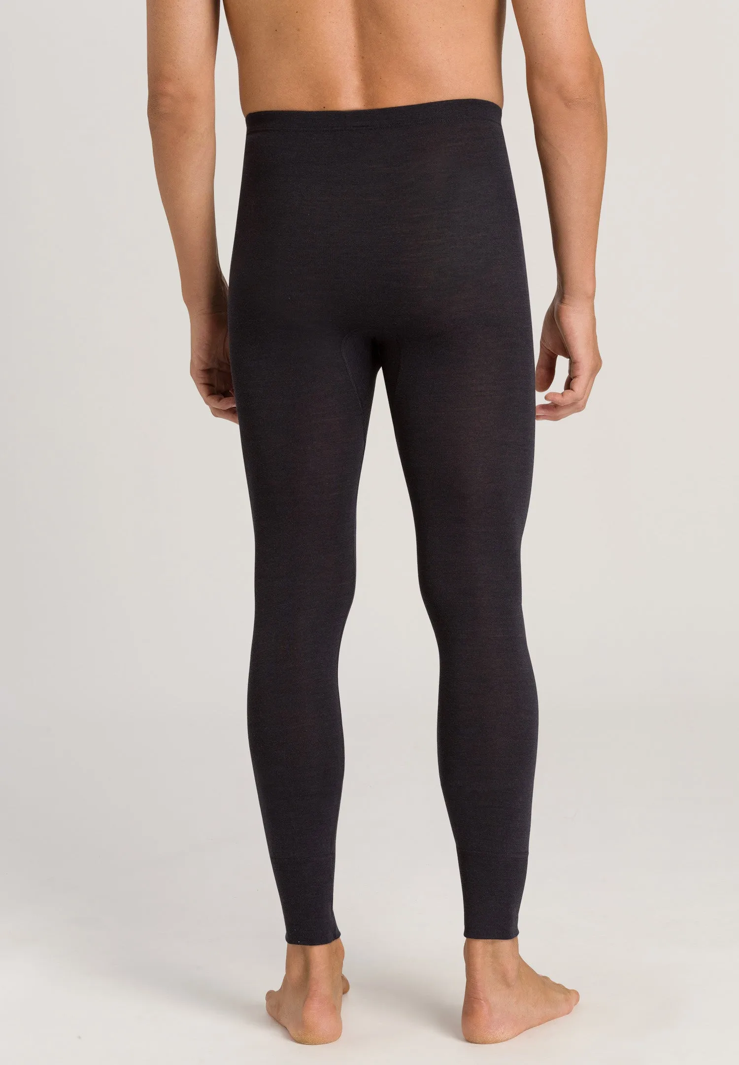 Woolen Silk M Wool and Silk Leggings | Anthrazit 73412-176