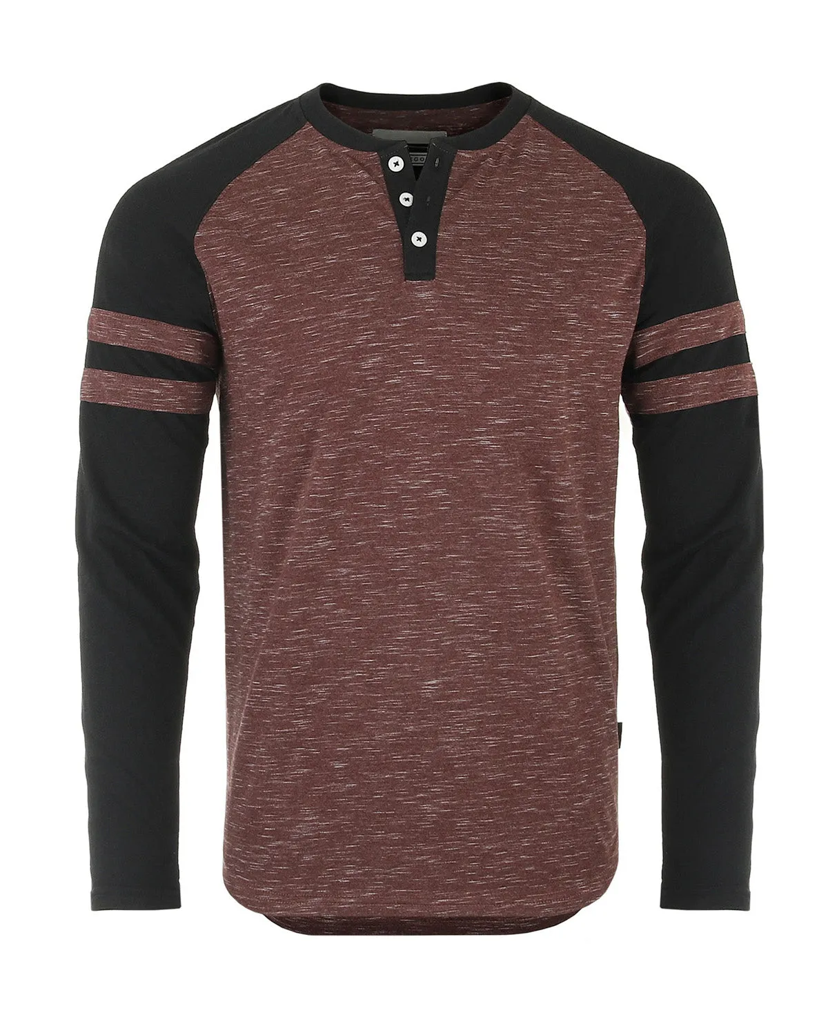 ZIMEGO Men’s Casual Long Sleeve Baseball Raglan Athletic Fashion Henley Shirt